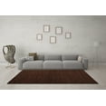 thumbnail image 3 of Ahgly Company Indoor Square Abstract Brown Contemporary Area Rugs, 8' Square, 3 of 4