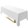 thumbnail image 1 of Surmente Mantel Rectangular Blanco De 60 X 120 Pulgadas, Mantel Rectangular De Poliéster Para Bodas, Banquetes O Restaurantes, 1 of 1
