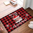 thumbnail image 5 of POINTERTECK 1PCS Christmas Decoration Doormat Farmhouse Happy Doormat Christmas Doormat Slip Autumn Indoor Floor Mat Low Profile Entrance Rug Autumn Holiday Mat Christmas Non Slip Visual, 5 of 5