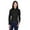 Black, variant on Harriton M500W Ladies Easy Blend Long-Sleeve Twill Shirt with Stain-Release