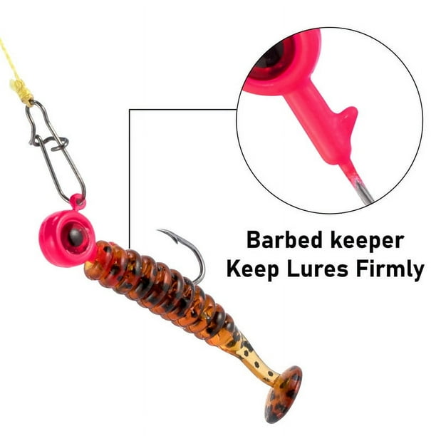 dr hook fishing lures Dr.Fish 5pcs Topwater Popper 3.3" 1.69oz Strong hooks made from high carbon steel that are designed to withstand the weight and struggle of larger fish and provide a secure hold Dr.Fish 100pcs Red Offset Shank