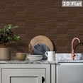 thumbnail image 5 of Hexagon Wood Grain Peel and Stick Wall Tiles, 10 PCS Self-Adhesive PVC Vinyl Backsplash Tiles, Waterproof Removable Hex Tile Stickers for Kitchen Bathroom Living Room, 7.87x9.06 inch, 5 of 7