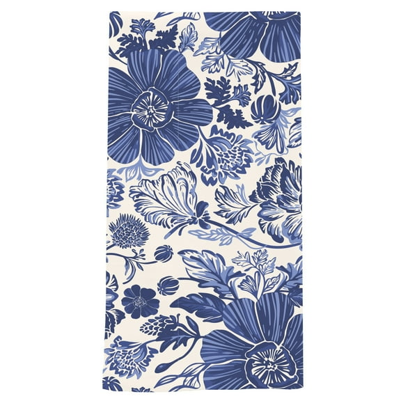 Briarwood Lane Blue and White Floral Cotton Hand Towel