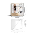 thumbnail image 3 of Shatterproof Wall Mounted Splicing Mirror Tiles, Self Adhesive Full Length Mirror for Bedroom, DIY Plastic Mirror Sheets for Home Gym, Flexible Vanity Wall Mirror, 3 of 8