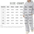 thumbnail image 3 of Hogleaql Womens Hoodie Sweatsuit 2 Piece Solid Color Sweat Hoodie Jogging Athletic Pant Set Casual Winter Suits with Pockets Pink L, 3 of 5