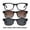 Black, variant on AI Smart Glasses with Camera & Voice Assistant: 4K Video, 8MP Camera, Music/Calls, Translation, Image Recognition, Interchangeable Lenses