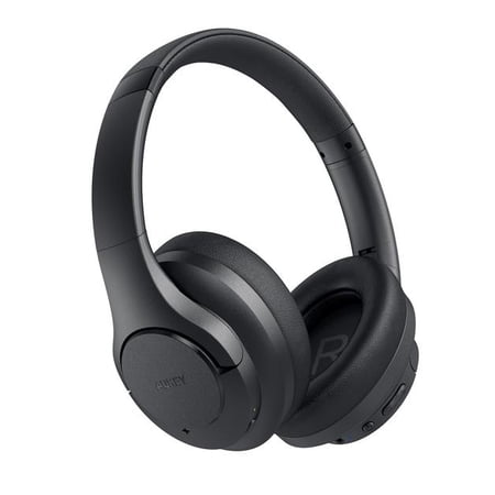 AUKEY Hybrid Active Noise Cancelling Wireless Bluetooth Head-mounted Headphones Deep Bass