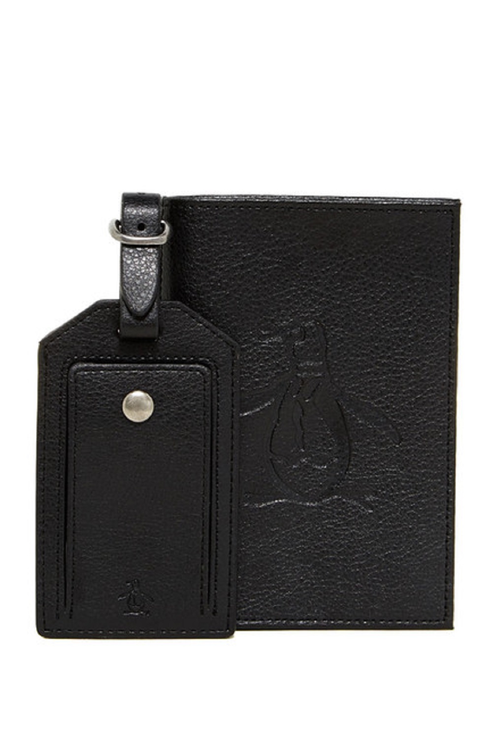 penguin luggage tag