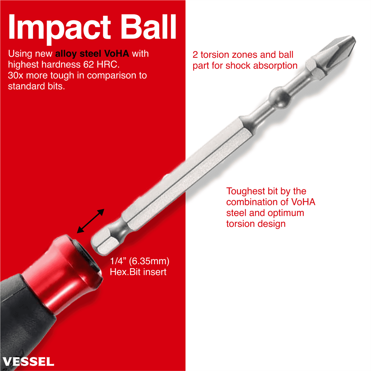 Vessel Tools 2025 Power Holiday Bundle - E-Assist Screwdriver, Bit Set, and One MYSTERY Color Bit Holder