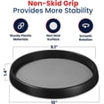 thumbnail image 3 of 10 Inch Lazy Susan (Set of 4) - Non-Skid Turntable for Cabinet to Maximize Storage and Simplify Accessibility in Kitchen, Bathroom, and Pantry Spaces (Black), 3 of 3