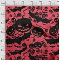 thumbnail image 3 of oneOone Cotton Cambric Magenta Fabric Halloween Sewing Material Print Fabric By The Yard 42 Inch Wide, 3 of 4