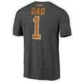 thumbnail image 3 of Men's Charcoal Tennessee Volunteers Greatest Dad Logo Tri-Blend T-Shirt, 3 of 3