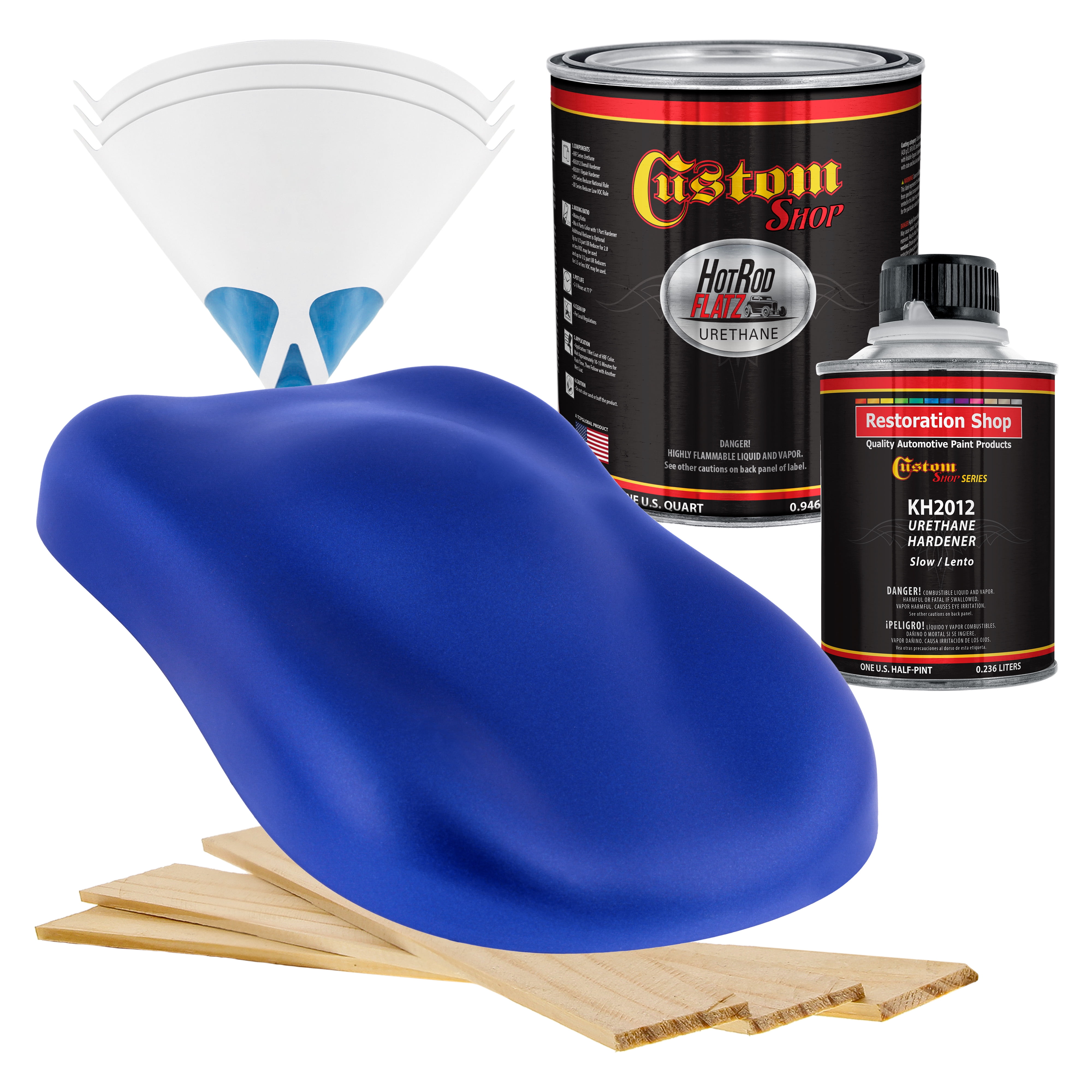 Custom Shop Daytona Blue Pearl Hot Rod Flatz Flat Matte Satin