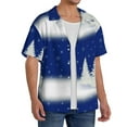 thumbnail image 2 of Kdxio Men'S Hawaiian Shirt For Men Short Sleeve Shirt Christmas Fir Tree Summer Casual Holiday Beach Button Down T-Shirts, 2 of 5