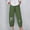 Green, variant on Jacenvly linen pants women Clearance Bundle Foot Long Elastic Waisted Drawstring Pocket Print Trousers for Women Fashion Casual Printing Fold Loose Full Length Pants