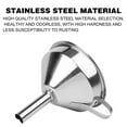 thumbnail image 5 of JingChun Stainless Steel Kitchen Funnel, Food Grade Metal Funnel with Strainer for Filling Bottles, Transferring Liquid, Oil, Juice, Milk, 5 of 9