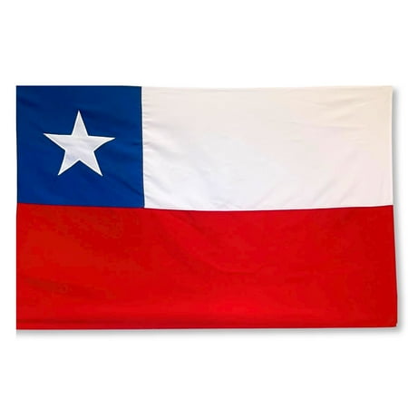 Genérico - Bandera Chilena De 90X60Cm Tela Fiestas Patrias Decoracion Casa