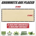 thumbnail image 2 of ColourTree Customized Size Fence Screen Privacy Screen Beige 5' x 47? - Commercial Grade 170 GSM - Heavy Duty - 3 Years Warranty - Cable Zip Ties Included, 2 of 5