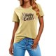 thumbnail image 2 of Mujeres Manga Corta de Verano Tops Pascua Impresa Cuello Redondo, Blusa de Moda Casual para la Primavera, 2 of 5