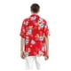 Men's Hawaiian Shirt Aloha Shirt S Hibiscus Red - image 3 of 6