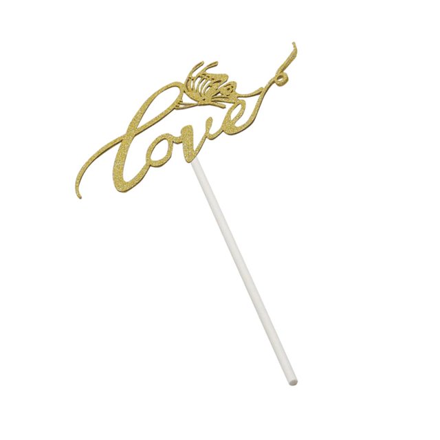 Love Cake Picks Impresionantes Adornos de tarta De Amor Selecciones De Alimentos Boda Cupcake Selecciones Decoración Fanmusic Love Cake Picks
