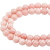 116Pcs 2 Strands Natural Pink Opal Beads Strands 6mm Round Loose Beads Opal Gemstones Loose Beads