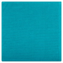 MUkitchen 100% Cotton Ridged Dishcloth, Aquamarine - 12 x 12 inches