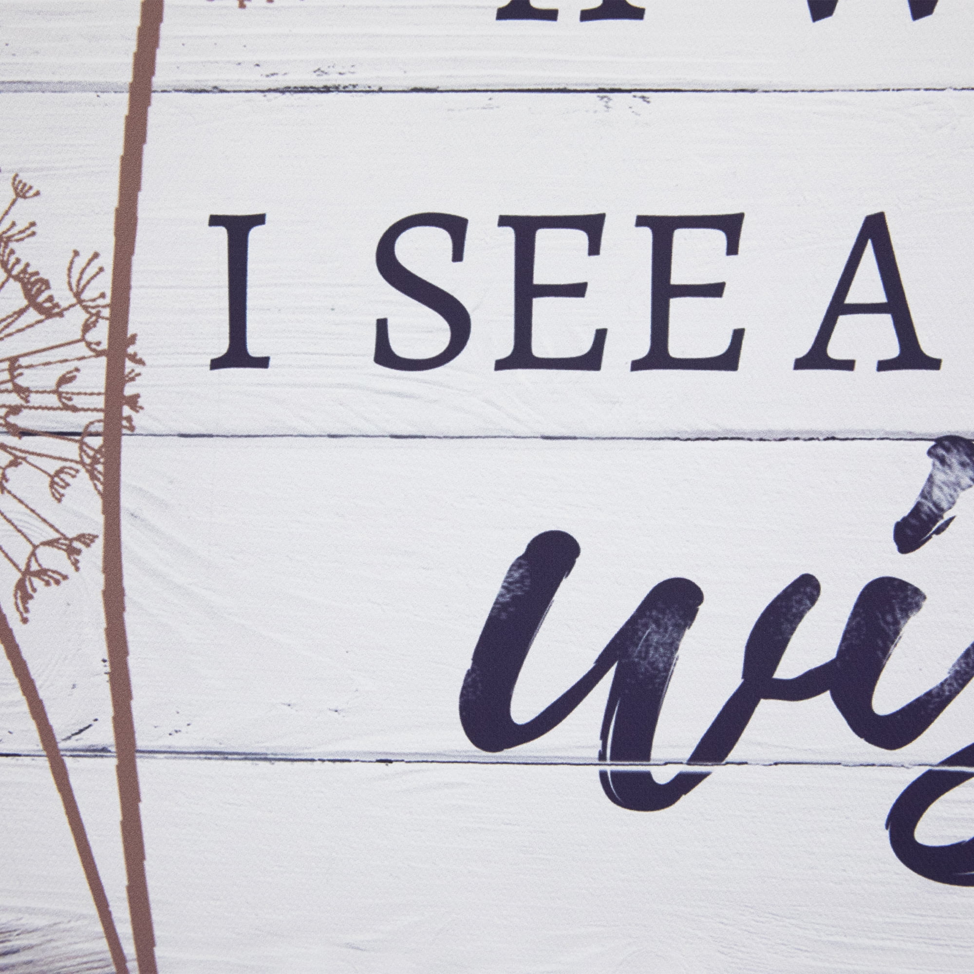 Some See A Weed Dandelion Framed Canvas Wall Art - 12"