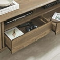 thumbnail image 4 of Modway Eudora Wood TV Stand for TVs up to 65" with Hinged Doors in Walnut, 4 of 12