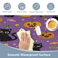 thumbnail image 4 of Leather Keyboard and Mouse Desk Mat Office Desk Accessories Protective Office Desk Decor Desk Pad Mat for Gaming, Work from Home, Office Black Cats and Candy 23.6" x 47.2", 4 of 9