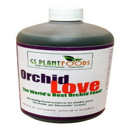 Orchid Love - World's Greatest Orchids Food, Best Organic Natural Orchid Flower Bloom Booster Fertilizer / Fertiliser 1 Quart (32 Fl. Oz.) of Liquid