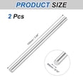 thumbnail image 2 of 2pcs 316 Stainless Steel Round Rod Bar, 8x100mm Silver Solid Shaft Rods, 2 of 6