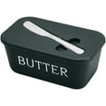 thumbnail image 2 of geerera Butter Dish Storage Box with Lid & Knife Sealed Container for Cheese Butter Spread Kitchen Counter Organization Fridge Safe, 2 of 4