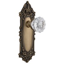 Nostalgic Warehouse Viccry_Sd_Nk Crystal Solid Brass Single Dummy Door Knob - Brass