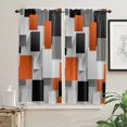 thumbnail image 2 of Geometric Figures Orange Grey Black Curtain Home ration Living Room Short Curtains Window Treatments For Kitchen Bedroom, 2 of 5