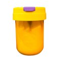 thumbnail image 1 of Taza de paja simple lindo mini portátil resistente a altas temperaturas anti polvo botella de agua con pajita amarillo, 1 of 5