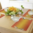 thumbnail image 4 of Ambesonne Ombre Place Mats Set of 4, Tropical Summer Themed, Standard Size, Orange Yellow, 4 of 6