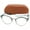 Purple, variant on In Style Eyes Rae Clear Reading Glasses (Amber +1.00)