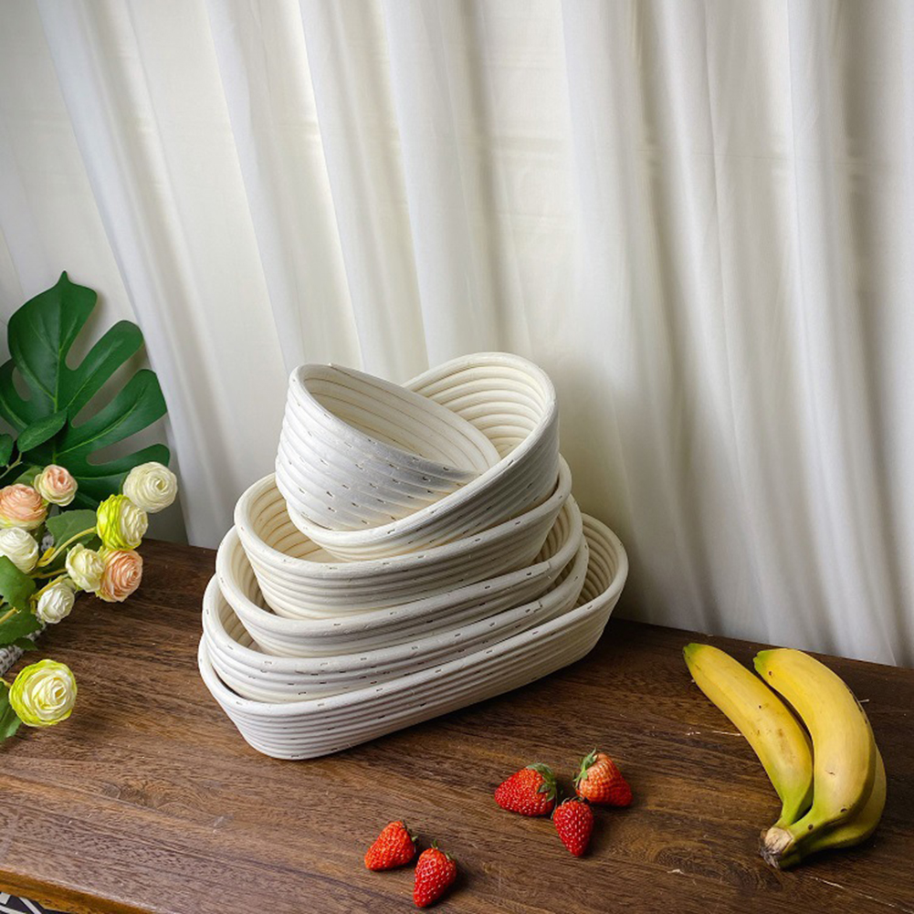 Panier à Pain En Rotin – Pour La Fermentation Du Levain, Avec Toile De Lin Réutilisable