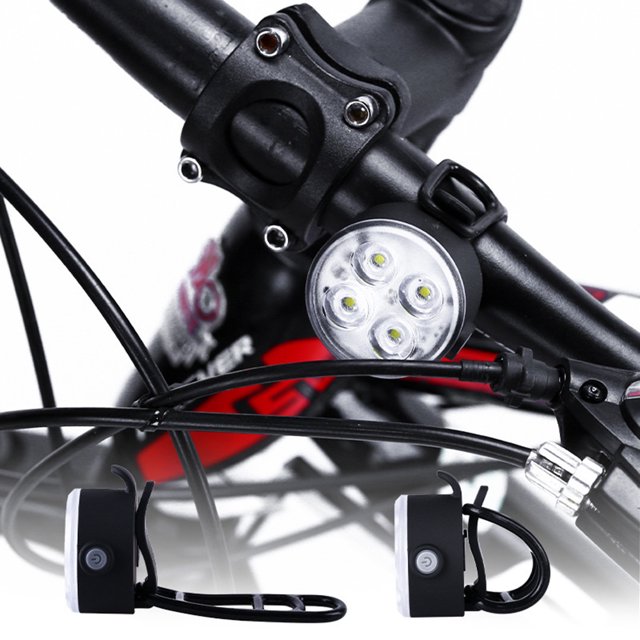 Bicicleta Luz LED de carga USB para bicicleta de montaña luz trasera Likrtyny delantera de advertencia de seguridad para ciclismo suministros de luz trasera para bicicleta al ai