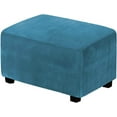 thumbnail image 1 of N/A Ottoman Covers Slipcover Rectangle, Stretch Velvet Ottoman Slipcovers of Foot Stool for Living Room, with Elastic Bottom, Machine Washable,M,101~127cm, 1 of 1