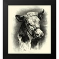 thumbnail image 2 of Lehnert, F. 15x16 Black Modern Framed Museum Art Print Titled - Antique Cattle I, 2 of 5