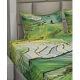 thumbnail image 2 of Ambesonne Landscape Fitted & Top Sheet Set with Shams, Aerial Scenery Nature, Multicolor, 2 of 4
