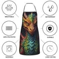 thumbnail image 6 of Gaeub Whimsical Dragon Color Cool Kitchen Cooking Aprons Adjustable Bib Apron Waterdrop and Oil Resistant Kitchen Chef Apron for Women Men, 6 of 7