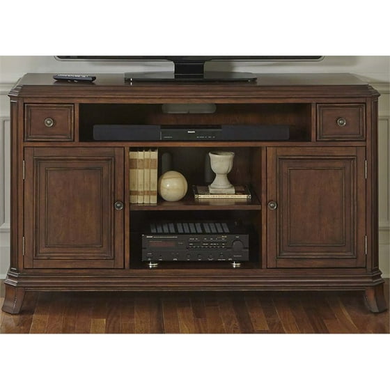 Liberty Furniture Brighton Park Tv Stand In Dark Honey Com
