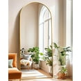 thumbnail image 5 of 71x27 Inch Arched Floor Mirror - Full Length Gold Standing Mirror for Bedroom, Living Room, Dressing - Tall Leaner Mirror with Arch Design, Wall or Free-Standing Decor, 5 of 13