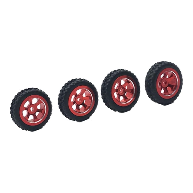Neumáticos de Goma Sunnimix 4X RC para Wltoys K969 K979 K989 P929 1/28 Rojo