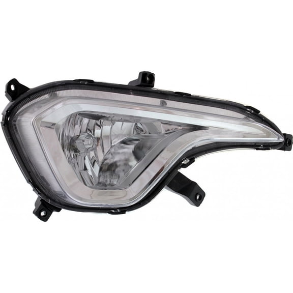CarLights360: For 2013 2014 2015 2016 Hyundai Santa Fe Fog Light Assembly Passenger Side | w/ Bulbs | DOT Certified | For HY2593144