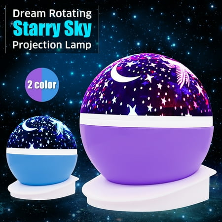 Star Projector Lamp Night Light 360 Degree Romantic Room Rotating