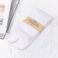 thumbnail image 5 of Yibooy Unisex Clog Socks Washable Toe Separation Socks for Everyday Wear (White), 5 of 8